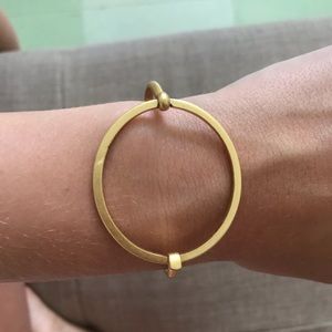 Madewell gold circle bangle bracelet